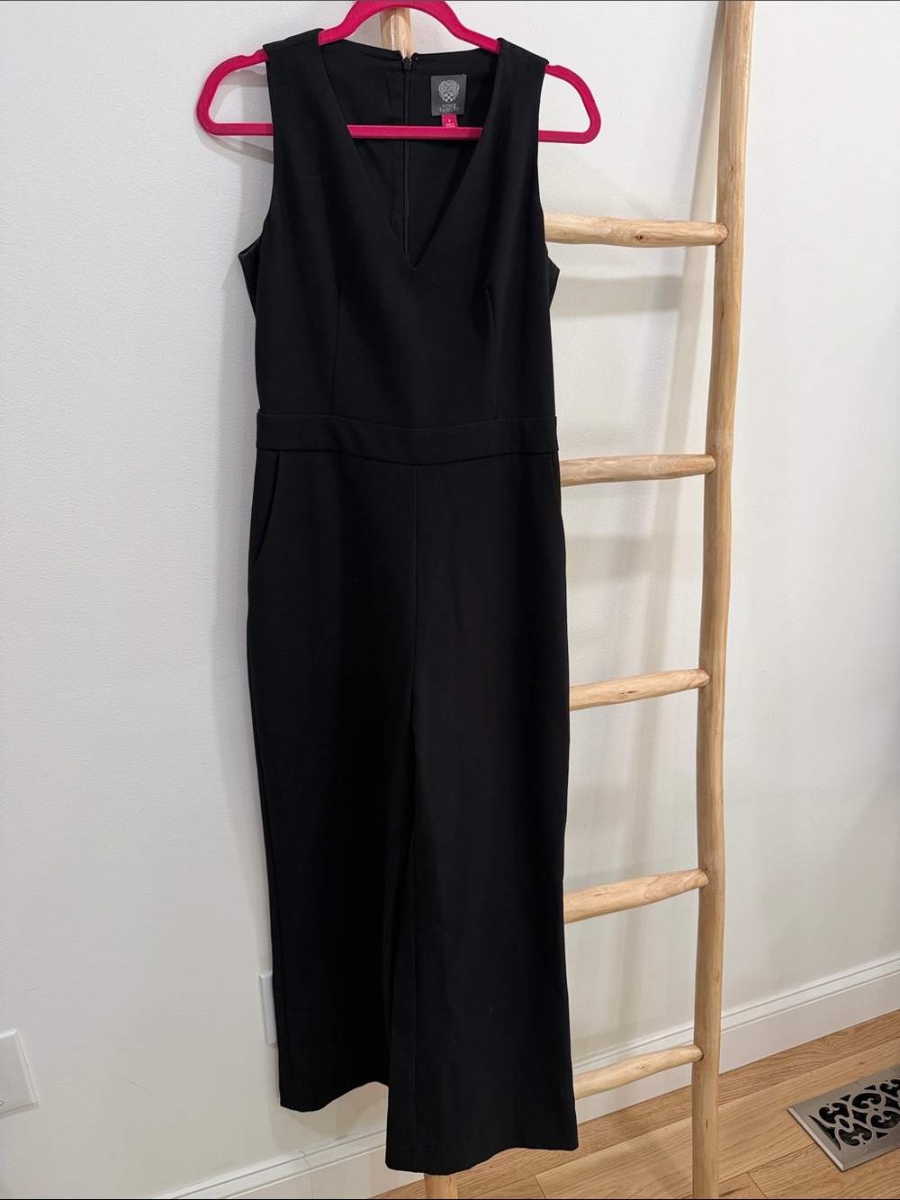 Vince Camuto Black Dress with Red Trim